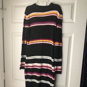 Midi Multicolor Sweater Dress
